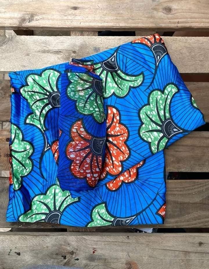 tissu soie et mousseline pagne