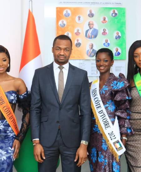 Marlène Kouassi Kany, Miss CI 2022, offre une école de 6 classes à Aboisso grâce aux Fondations LONACI ET COMICI
