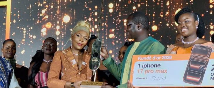 Kundé 2026 : Tanya décroche le prestigieux Kundé d’Or au Burkina Faso