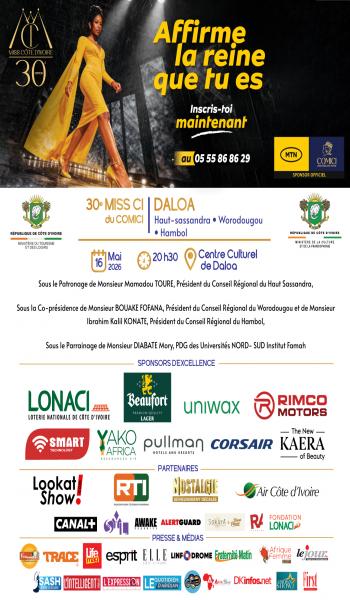Présélection 30e Miss Cote d'Ivoire : DALOA