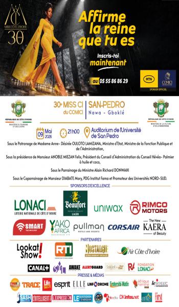 PRESELECTION 30eme  MISS CI 2026 SAN PEDRO