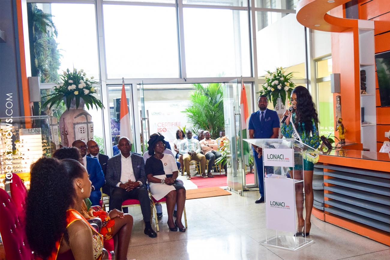 La fondation Lonaci apporte son soutien à la Miss Mylène DJihony et à la fondation COMICI dans la Construction d'un établissement scolaire dans le N'ZI