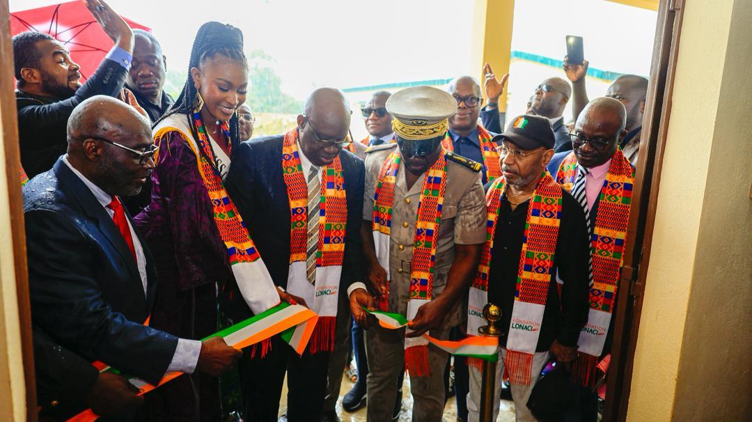 Aboisso : La Fondation LONACI et la Fondation Miss Côte d'Ivoire offrent une nouvelle école aux enfants du quartier SOS Résidentiel