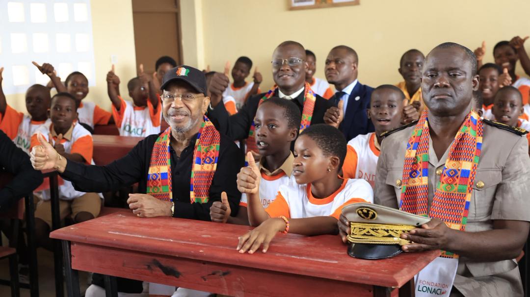 Aboisso : La Fondation LONACI et la Fondation Miss Côte d'Ivoire offrent une nouvelle école aux enfants du quartier SOS Résidentiel