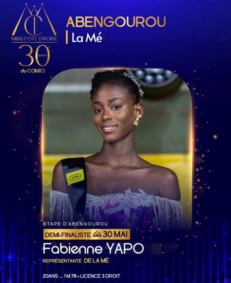 Présélection 30e Miss Cote d'Ivoire : Marie Astrid Diedri s’impose à Yamoussoukro et file en finale